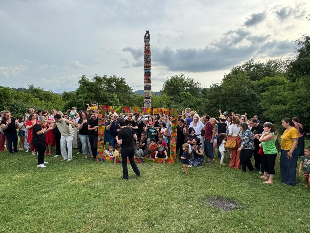 Foto di gruppo durante la festa delle Rose